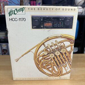 Hicomp HCC-1170 Audiovox Car Radio Cassette Made In Japan With Box